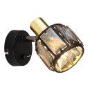 Globo 54357-1B Wandleuchte Indiana 1x40W | E14 - schwarz, gold