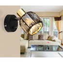 Globo 54357-1B Wandleuchte Indiana 1x40W | E14 - schwarz, gold