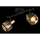 Globo 54357-2B Deckenleuchte Indiana 2x40W | E14 - schwarz, gold