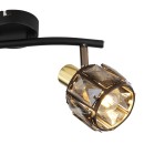 Globo 54357-2B Deckenleuchte Indiana 2x40W | E14 - schwarz, gold