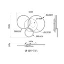 Globo 48466-54A LED Deckenleuchte INVERTINA  | 54W integrierte LED-Quelle | 2256lm | 2700-6500K