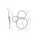 Globo 48466-70W LED Deckenleuchte INVERTINA  | 70W integrierte LED-Quelle | 4599lm | 2700-6500K