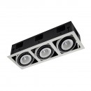 Italux GL7116-3/54W WH + BL LED Deckenleuchte Spotleuchte Alesso 3x18W | 4100L | 3000K - weiß-schwarz