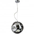 Italux PND-3693-L-1 + CH-SMK Deckenleuchte Hängeleuchte Sao 1x60W | E27 - chrom, rauchglas