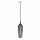Italux PND-8002-1A GR Pendelleuchte Rodez 1x60W | E27 - chrom, grau