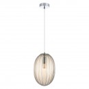 Italux PND-CO-8112-1B Pendelleuchte Parlo 1x40W | E14 - chrom, Cognac