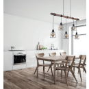 Italux PND-L-4793-5 Pendelleuchte Reda 5x40W | E27 - schwarz, matt