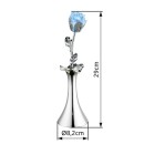 Globo 28112 LED dekorative Tischlampe - Rose Jimmy 3xAAA | RGB-Silber