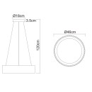 Globo 15924S LED Pendelleuchte KEMP  | 45W integrierte LED-Quelle | 1600lm | 2700/4000/6000K