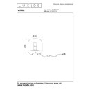 Lucide L255102460 Tischlampe VITRO  E27