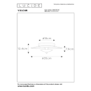 Lucide L301610930 LED Deckenleuchte VULCAN  | 9W integrierte LED-Quelle | 900lm | 3000K