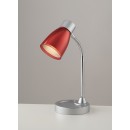Luce Ambiente Design LDT055ARK-ROSSO Tischlampe ARC E14 | mit Schalter