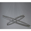 Luce Ambiente Design CLARKE-S120 LED Pendelleuchte CLARKE | 88W integrierte LED-Quelle | Seilleuchte | schwarz