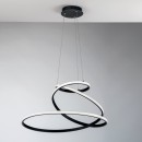 Luce Ambiente Design COASTER-S-NER LED Pendelleuchte COASTER | 60W integrierte LED-Quelle | Seilleuchte | schwarz