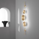 Luce Ambiente Design IDOL-AP-ORO LED Wandleuchte IDOL | 33W integrierte LED-Quelle | gold