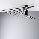 Luce Ambiente Design SHANGHAI-PL9C NERO LED Deckenleuchte SHANGHAI | 66W integrierte LED-Quelle | schwarz