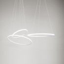 Luce Ambiente Design AXIS-S60 LED Pendelleuchte AXIS | 30W integrierte LED-Quelle | Seilleuchte | weiß