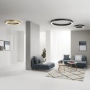 Luce Ambiente Design DEMOS-PL80-ORO LED Deckenleuchte DEMOS | 80W integrierte LED-Quelle | gold