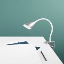 Luce Ambiente Design HEGEL-SILVER LED Tischlampe HEGEL | 3,7W integrierte LED-Quelle | mit Schalter | mit Clip
