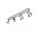 Philips 53344/17/16 LED Decken- und Spotleuchte Dender 4x4W | 2700K
