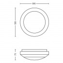 Philips 17291/47/16 LED Außenwandleuchte Halo 1x3W | 2700K | IP44