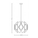 Philips 40934/31/PN Pendelleuchte 1x60W Chiffon | E27