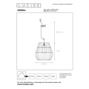 Lucide L038440130 Pendelleuchte NERIDA  E27