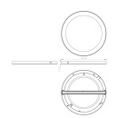 Globo 12379-24W LED Deckenleuchte Lasse 1x24W | 1900lm | 3000-4000-6500K - weiß