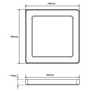 Globo12380-12W LED Deckenleuchte Lasse 1x12W | 950lm | 3000-4000-6500K - weiß, opal
