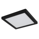 Globo 12380-18B LED Deckenleuchte Lasse 1x18W | 1400lm | 3000-4000-6500K - schwarz, opal