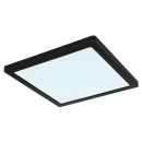 Globo 12380-24B LED Deckenleuchte Lasse 1x24W | 2000lm | 3000-4000-6500K - schwarz, opal
