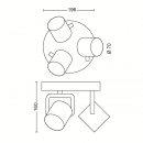 Philips 50673/31/P0 LED Deckenleuchte Byrl 3x4,3W | 2200-2700K - Szene Schalter Funktion, EyeComfort