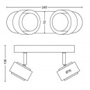 Philips 50652/30/P0 LED Deckenleuchte Ferano 2x4,3W | 2700K - EyeComfort