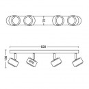 Philips 50654/30/P0 LED Decken- und Spotleuchte Ferano 4x4,3W | 2700K - EyeComfort