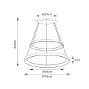 Lucide L464039202 LED Pendelleuchte VIDAL  | 92W integrierte LED-Quelle | 4160lm | 2700K