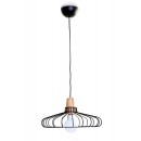 LEDKO Pendelleuchte E27 60W, Holzkombination