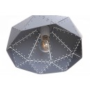 LEDKO Hängeleuchte Metall E27 60W- hellgrau
