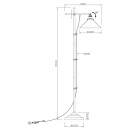 Globo 15053S Stehleuchte Lenius 1x60W | E27