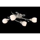 Globo 60209-4 Deckenleuchte Lilly 4x40W | E14 - chrom, Nickel, matt, opal
