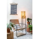Lucide 03740/01/72 JANTINE Stehleuchte H1250mm | 1xE27 - Rattan, schwarz