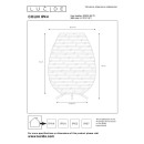 Lucide L038438072 LED Tischlampe für den Außenbereich COLIN | 3W integrierte LED-Quelle | 180lm | 3000K