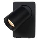 Lucide 09929/06/30 Wandleuchte Nigel 1x5w | LED GU10 | 320lm | 3000K - ist im Paket, schwarz, einstellbar, eingeschlossen