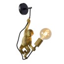 Lucide 10202/01/30 EXTRAVAGANZA CHIMP dekorative Wandlampe 1xE27 - schwarz, gold