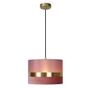 Lucide 10409/01/66 EXTRAVAGANZA TUSSE abgehängte Deckenleuchte D300mm | 1xE27 - Rosa, Gold