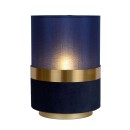 Lucide 10508/01/35 EXTRAVAGANZA TUSSE Tischleuchte H220mm | 1xE14 - blau, Messing