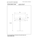 Lucide 10509/81/66 EXTRAVAGANZA TUSSE Tischleuchte H500mm | 1xE14 - Rosa, Gold