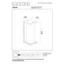 Lucide L158070130 Außenwandleuchte SLIGO E27