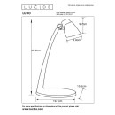 Lucide L186600530 LED Tischlampe LUDO  | 4,5W integrierte LED-Quelle | 350lm | 3000K