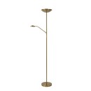 Lucide 19791/24/02 ZENITH Stehleuchte LED 20W+4W |1600lm+320lm | 3000K - golden, dimmbar