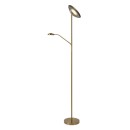 Lucide 19791/24/02 ZENITH Stehleuchte LED 20W+4W |1600lm+320lm | 3000K - golden, dimmbar